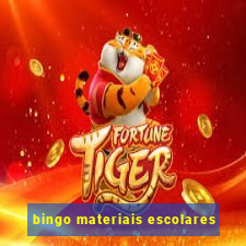 bingo materiais escolares